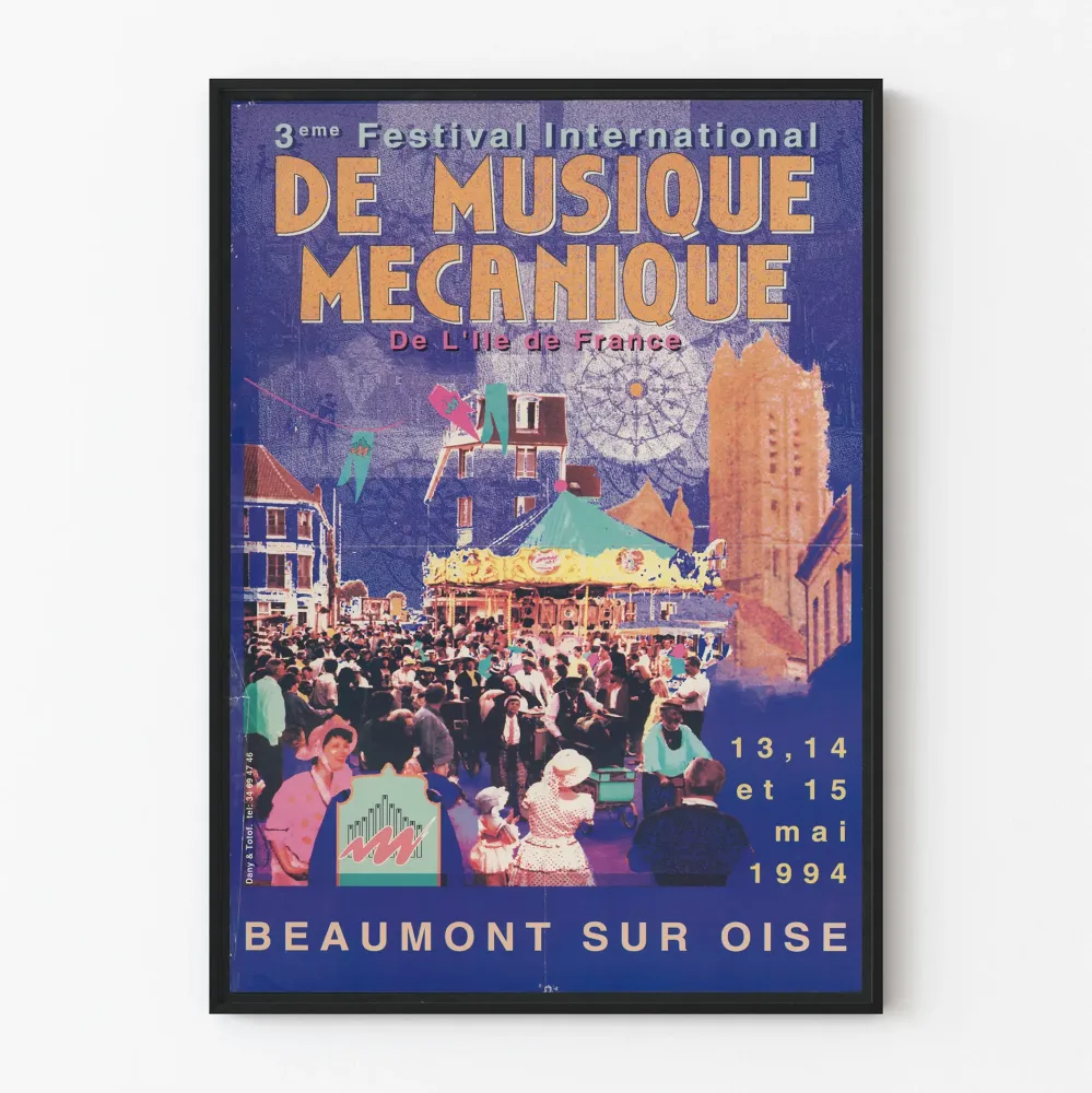 Plakat Międzynarodowego Festiwalu Muzyki Mechanicznej 1994 - Beaumont-sur-Oise
