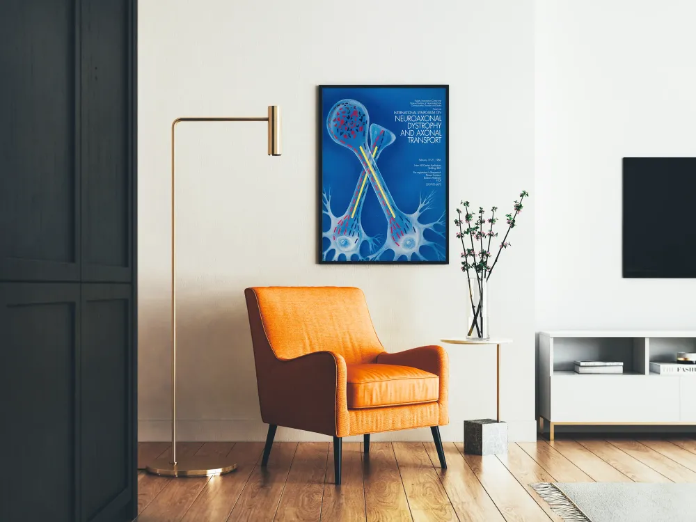 Plakat Międzynarodowej Konferencji na temat Dystrofii Neuroaksonalnej i Transportu Aksonalnego