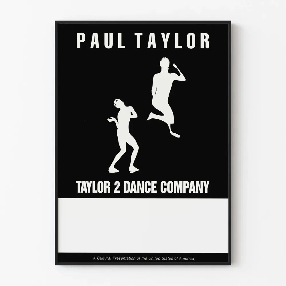 Plakat minimalistyczny Paul Taylor Taylor 2 Dance Company