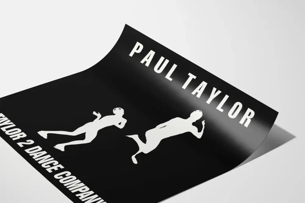 Plakat minimalistyczny Paul Taylor Taylor 2 Dance Company