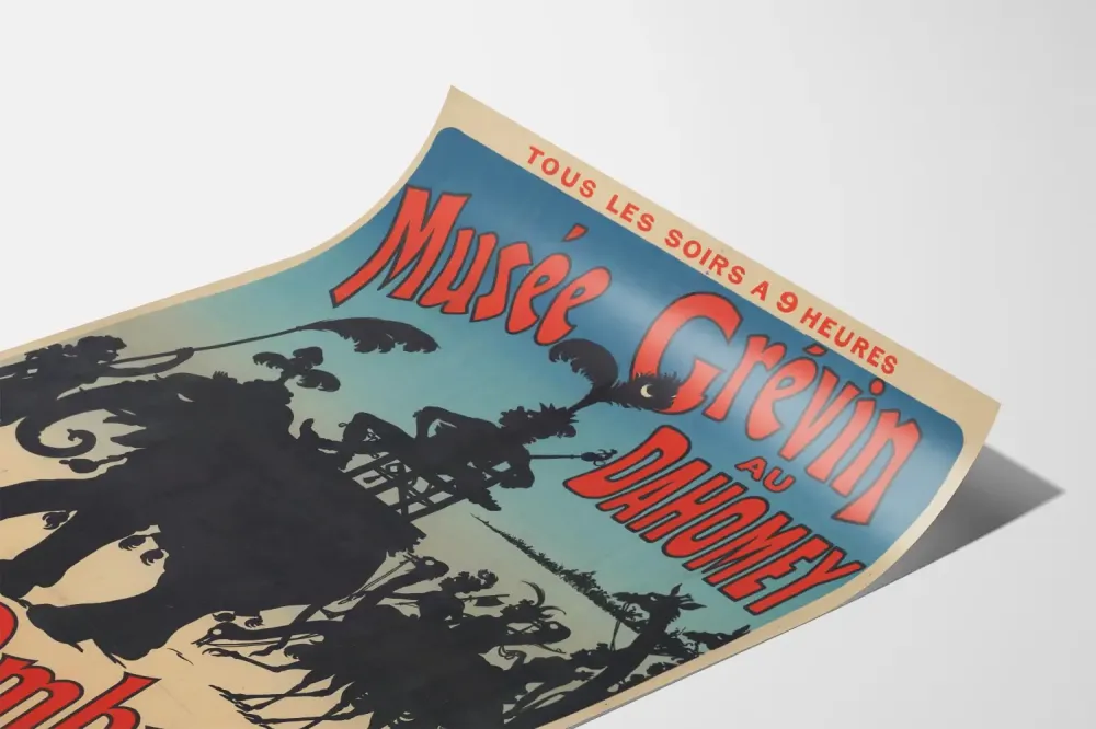 Plakat Muzeum Grévin w Dahomeju - Cienie Louisa Morina