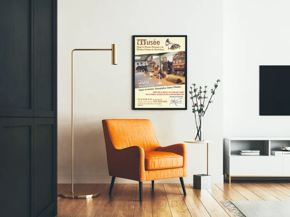 Plakat Muzeum Magicznej Muzyki Mechanicznej i Maszyn Mówiących z Mesnil-Raoul