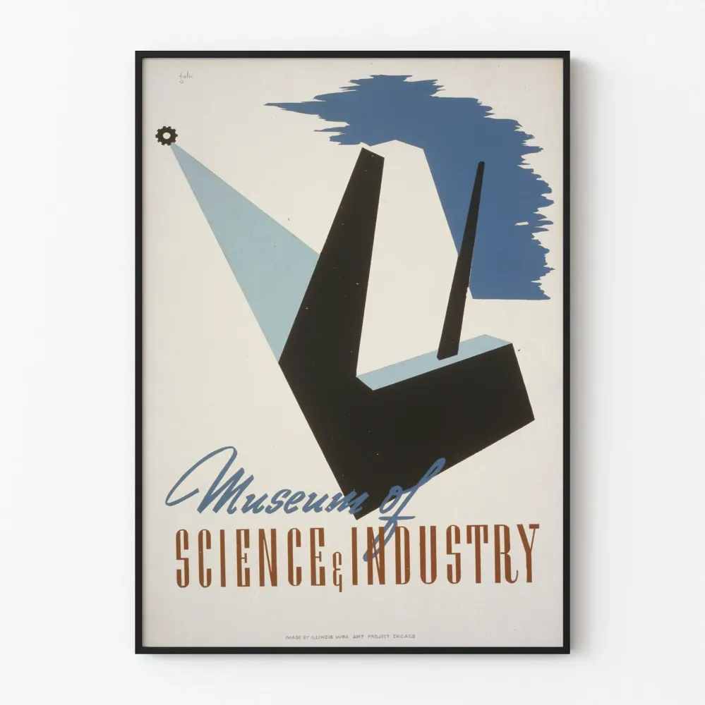 Plakat Muzeum Nauki i Przemysłu