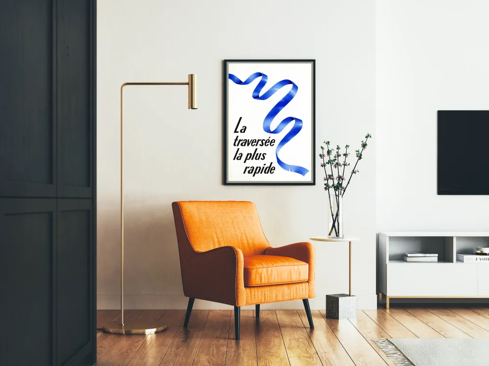 Plakat Najszybszy Przejazd - Minimalistyczna Dekoracja Ścienna