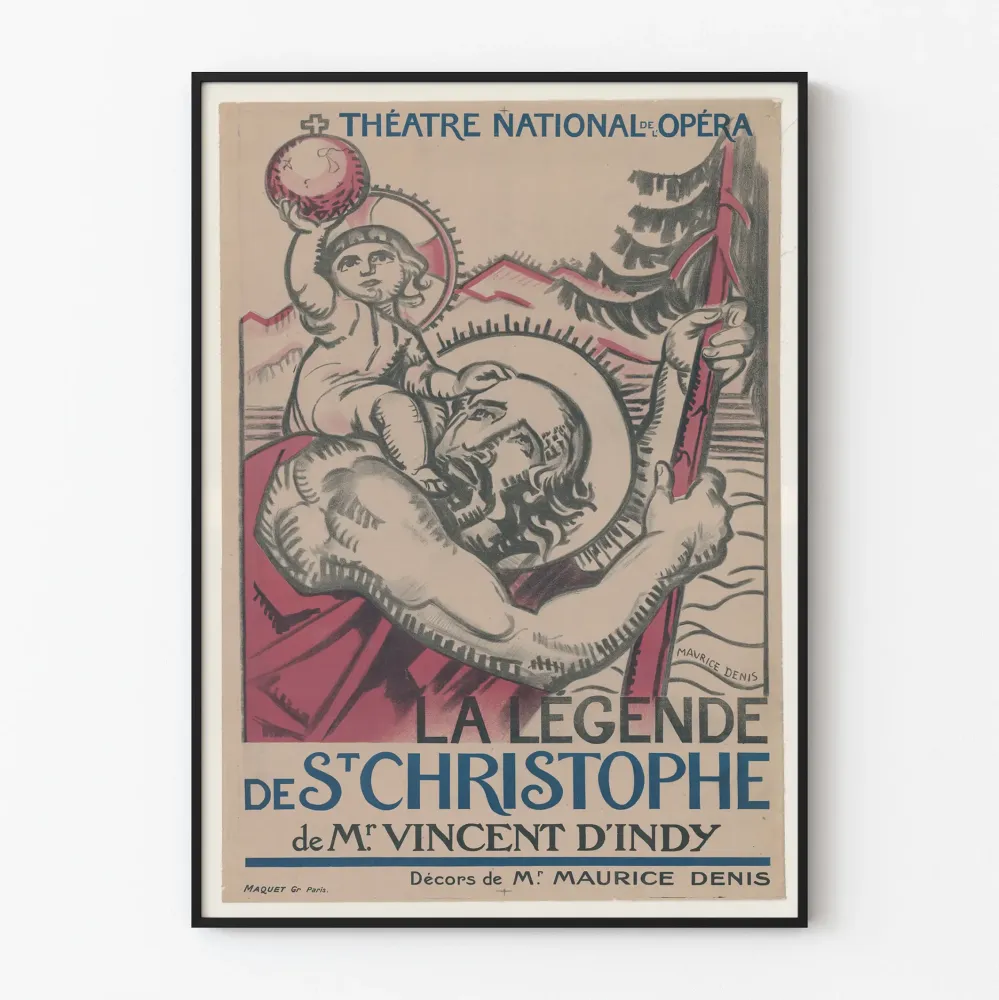 Plakat Narodowego Teatru Operowego: Legenda Świętego Krzysztofa
