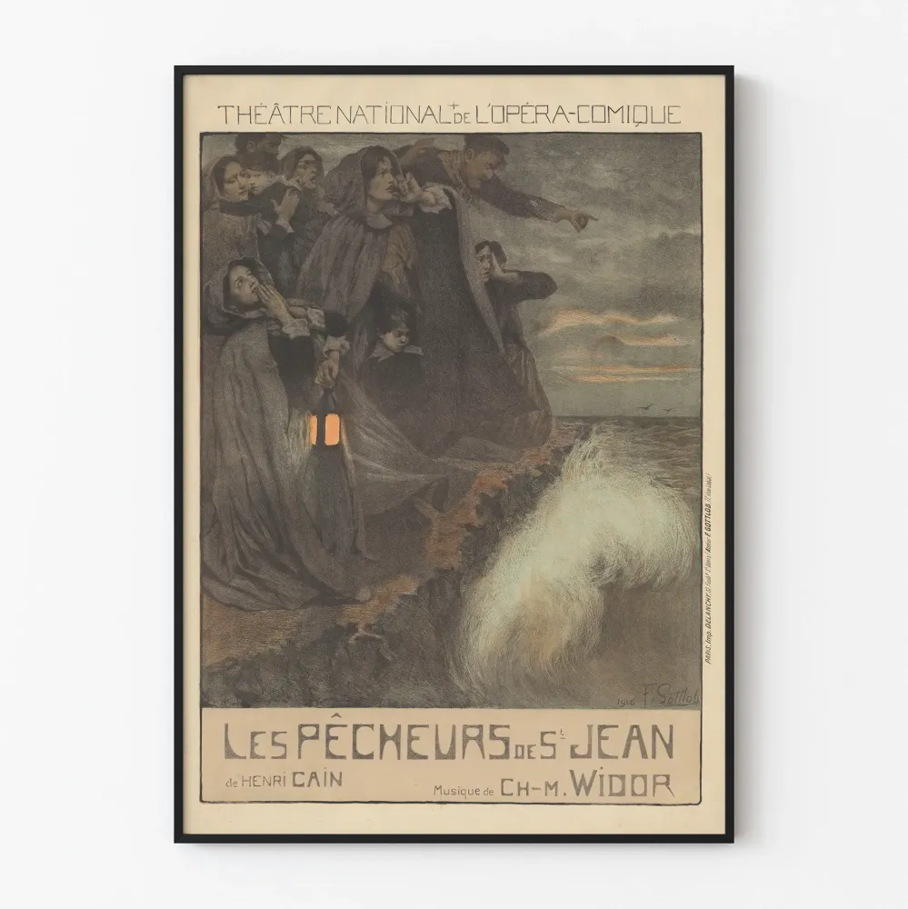 Plakat Narodowego Teatru Opery-Komedii Rybacy z Saint-Jean