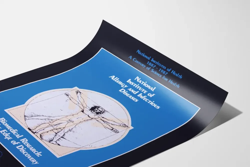 Plakat naukowy Narodowego Instytutu Alergii i Chorób Zakaźnych