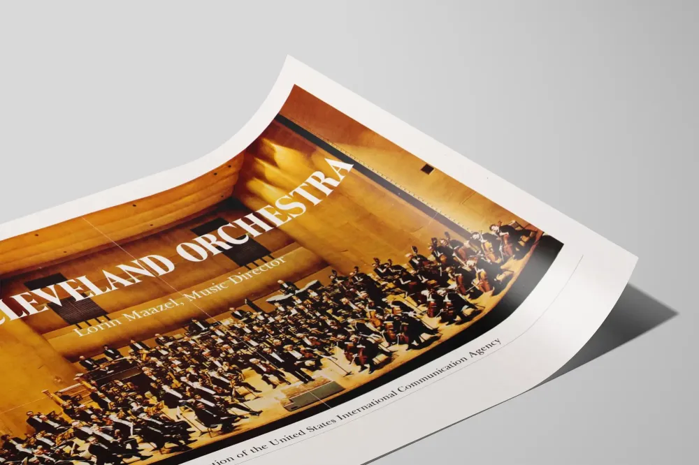 Plakat Orkiestra Cleveland z Lorinem Maazelem