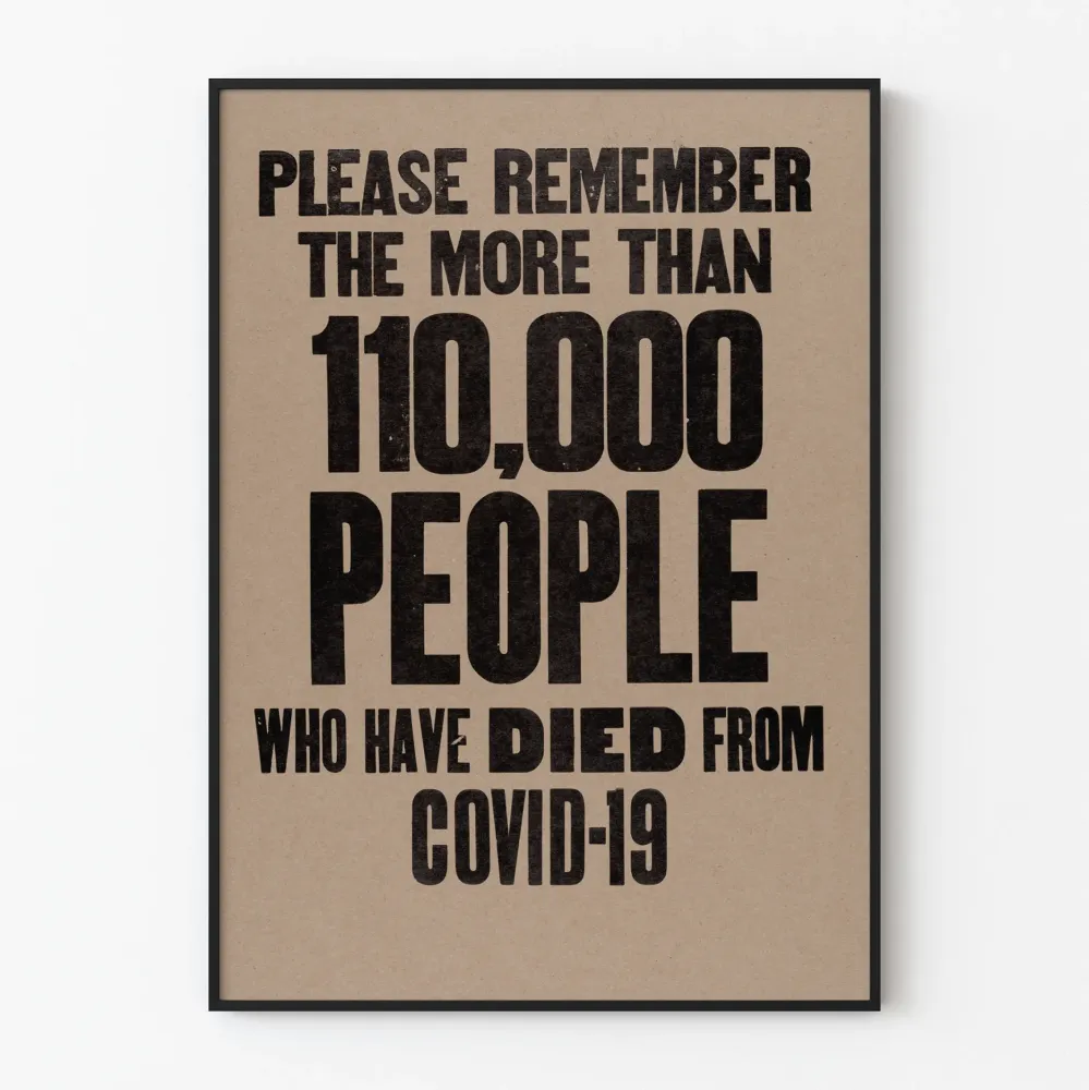 Plakat Pamięci COVID-19 - Hołd dla Ofiar