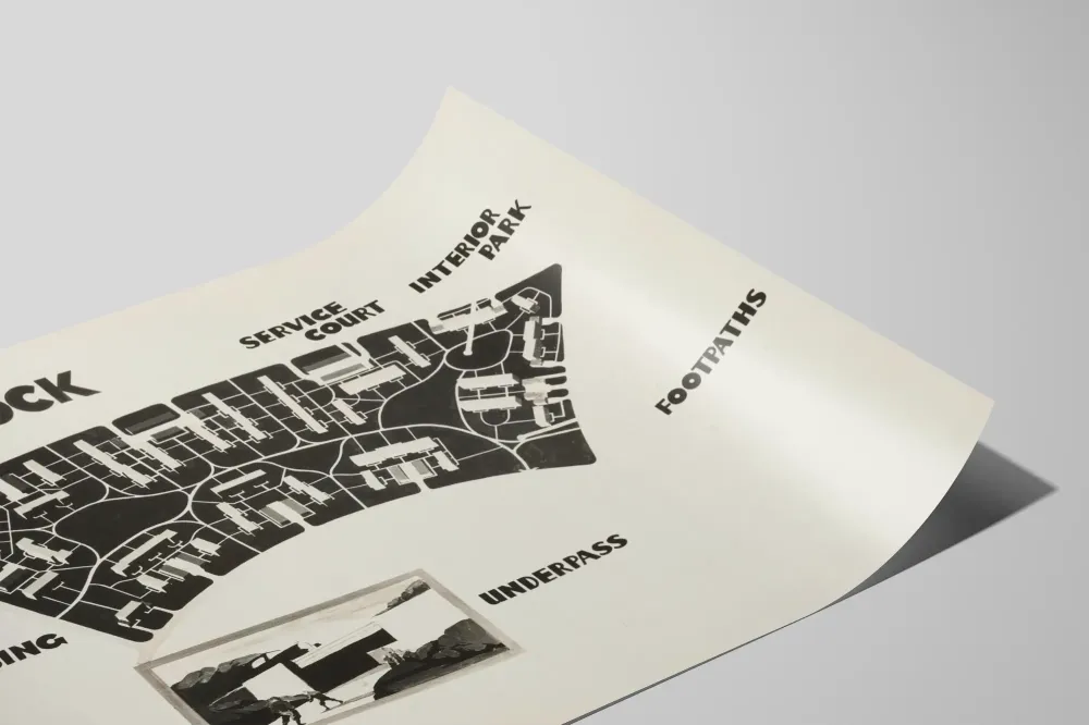 Plakat Plan Zagospodarowania Przestrzennego Superblok do Dekoracji Ścian