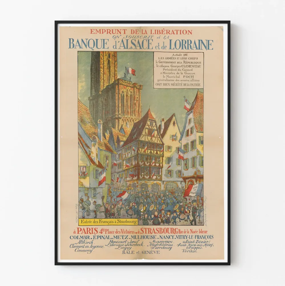 Plakat Pożyczka Wolności – Wejście Francuzów do Strasburga