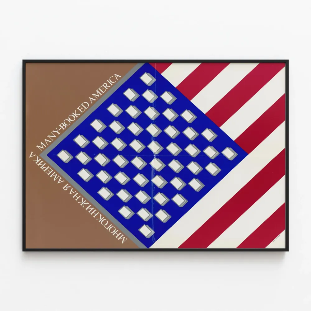 Plakat projektu Many-Booked America do nowoczesnej dekoracji ściennej