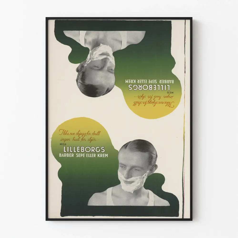 Plakat reklamowy Lilleborgs Krem i Mydło do Golenia