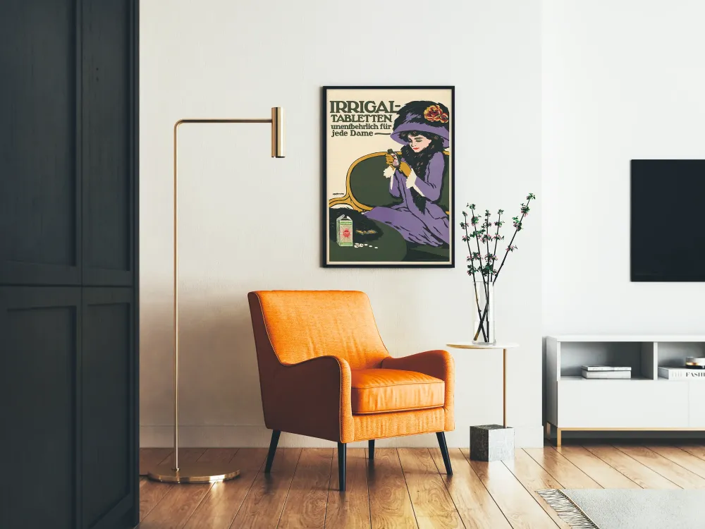 Plakat reklamowy vintage Irrigal Tabletten