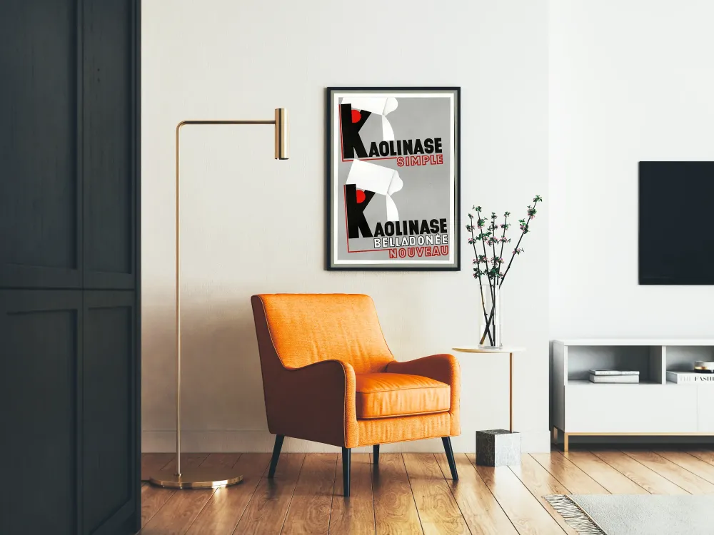 Plakat reklamowy vintage Kaolinase Simple i Belladonna