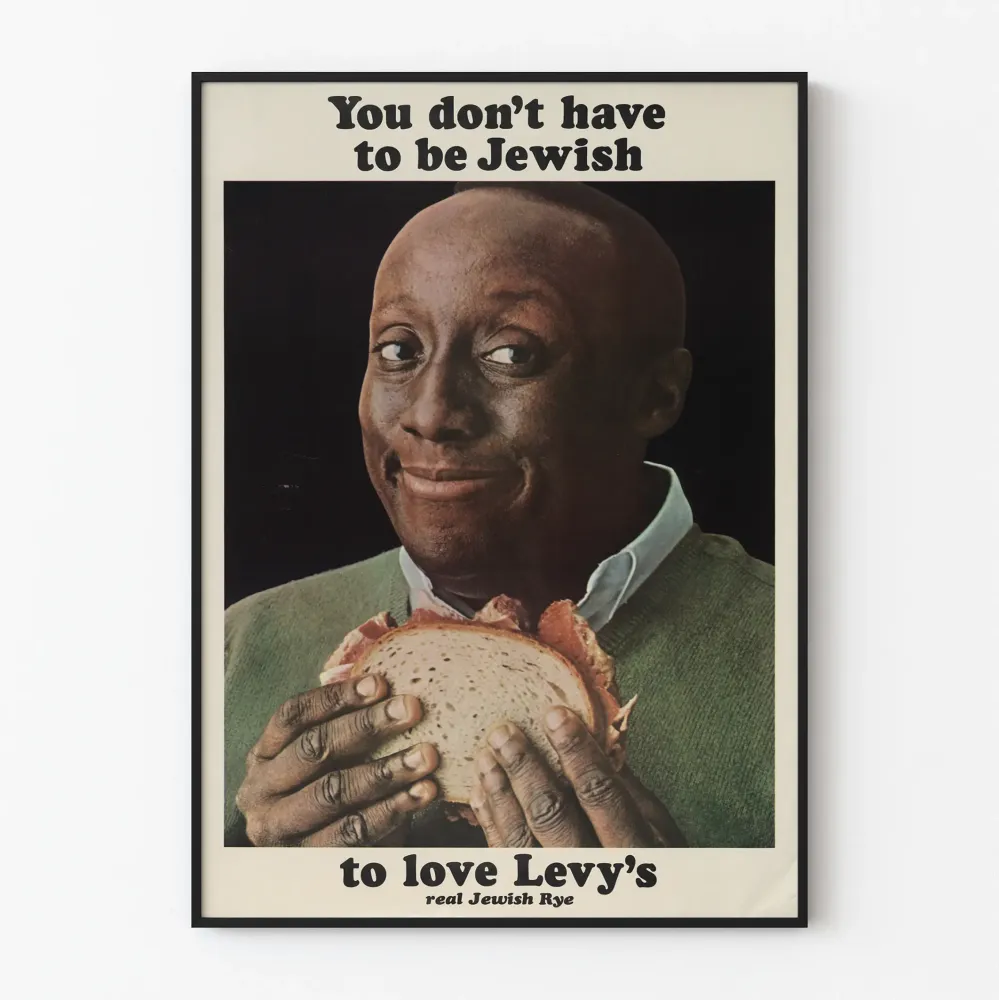 Plakat reklamowy vintage Levy's Real Jewish Rye