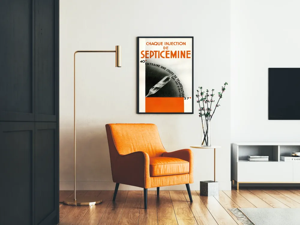 Plakat reklamowy vintage Septicemina wstrzyknięcie