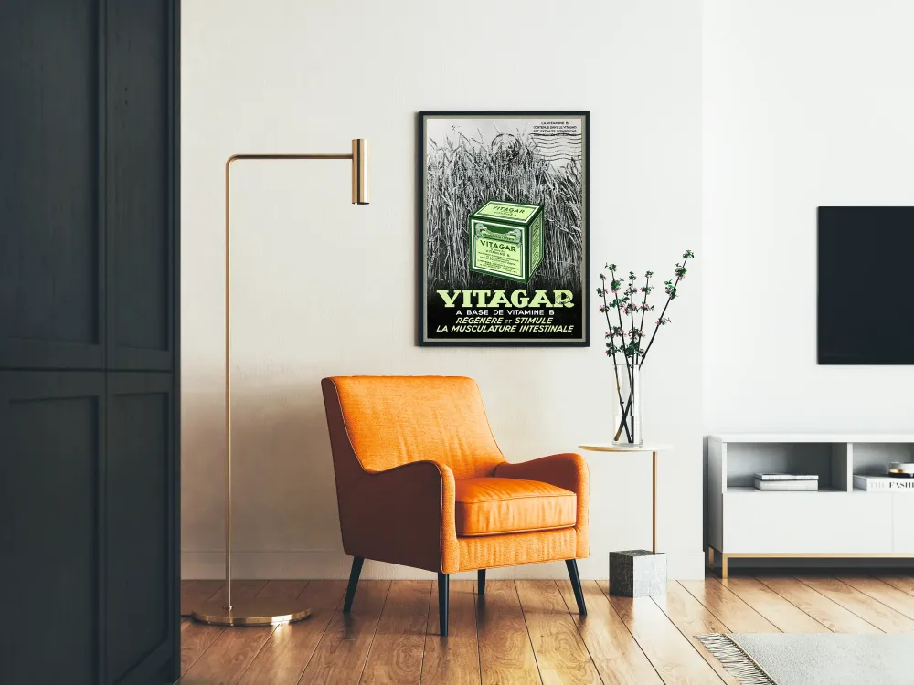 Plakat reklamowy vintage Vitagar witamina B