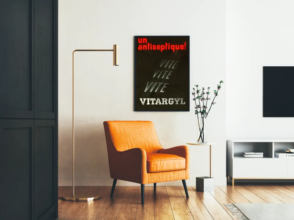 Plakat reklamowy vintage Vitargyl antyseptyczny