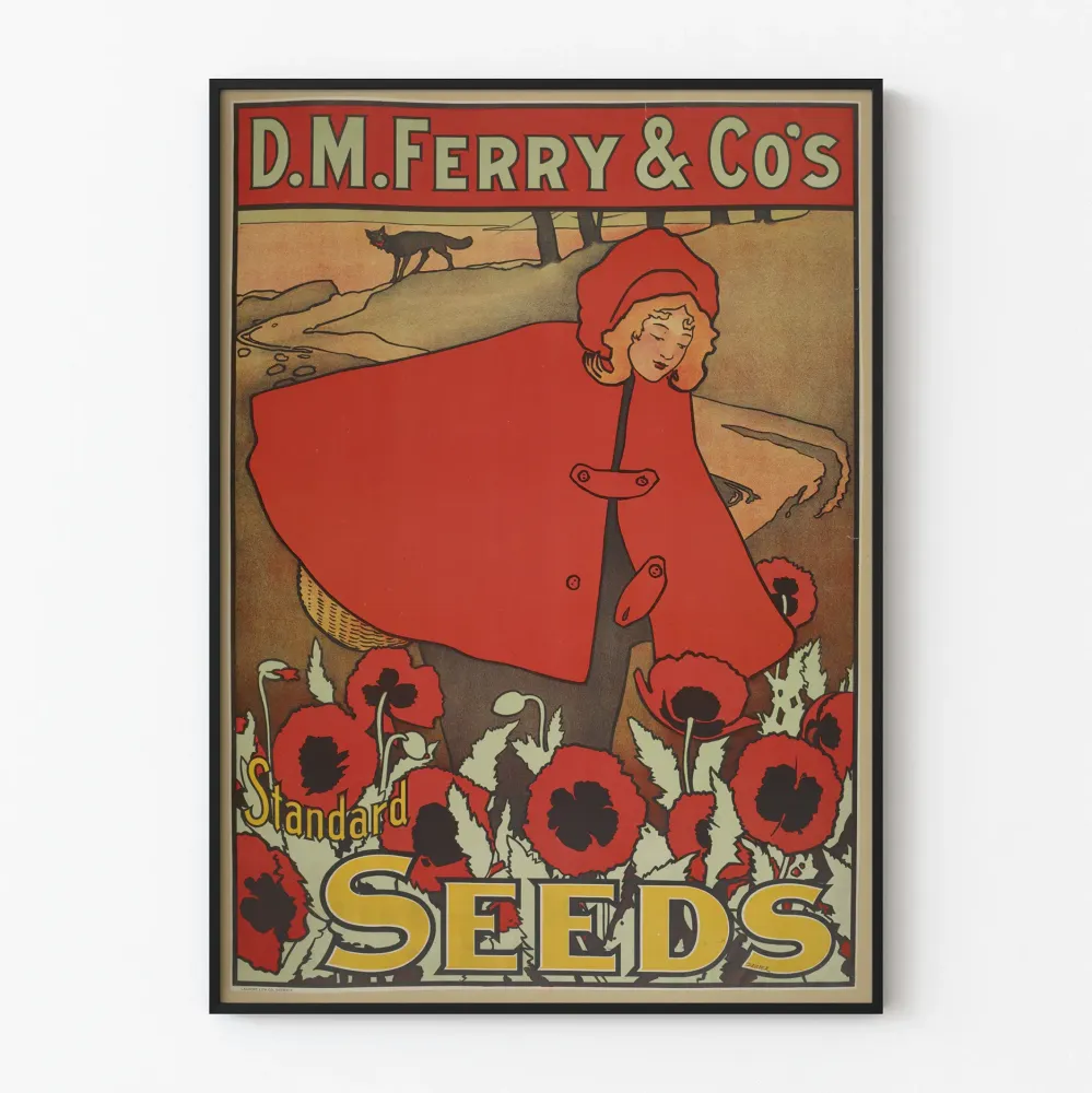 Plakat retro D.M. Ferry & Co's Standard Seeds