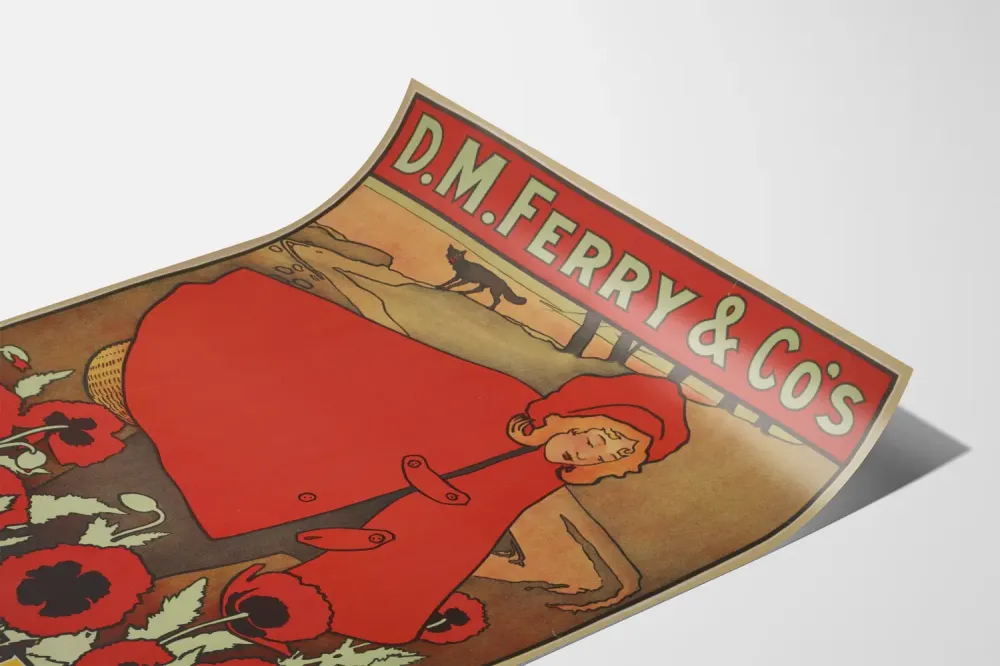 Plakat retro D.M. Ferry & Co's Standard Seeds