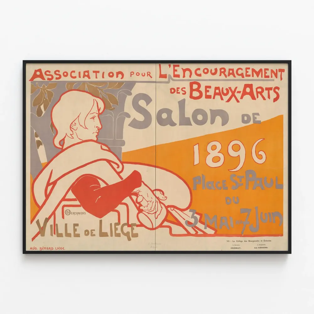 Plakat Salon des Beaux-Arts 1896 w Liège