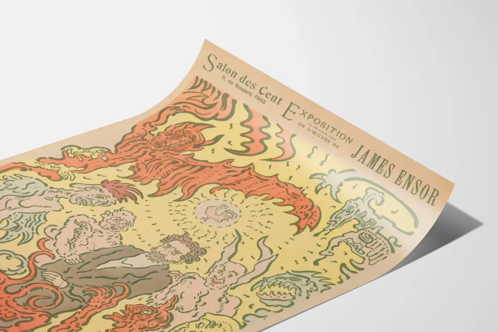 Plakat Salon des Cent - Wystawa James Ensor