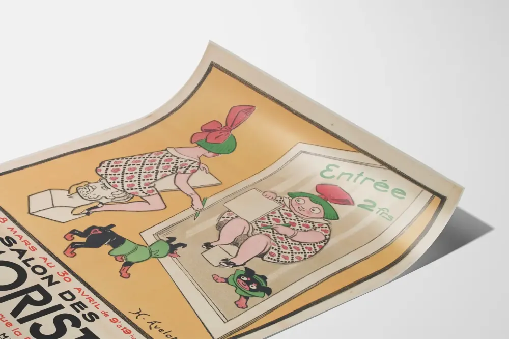 Plakat Salon Komików - Galeria La Boétie 1920s