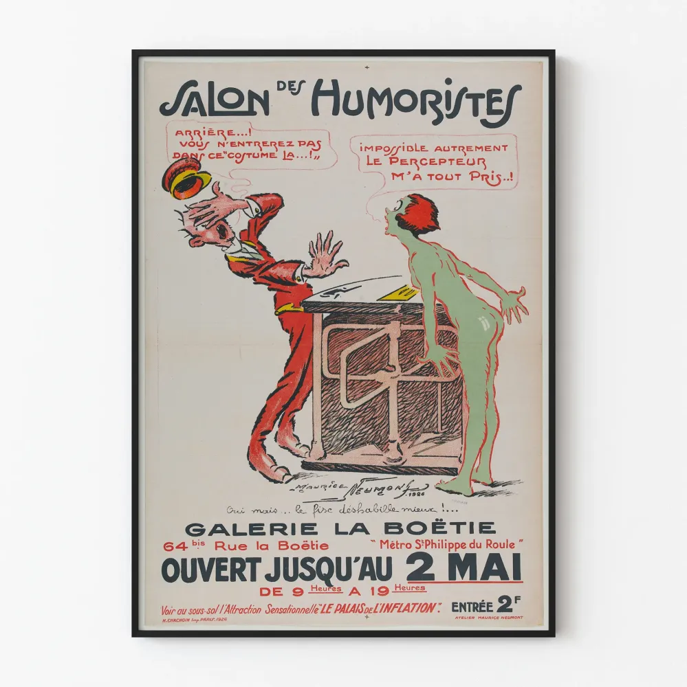 Plakat Salon Komików Galeria La Boëtie 1926