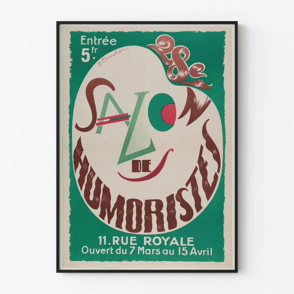 Plakat Salon Komików Wstęp 5 Franków