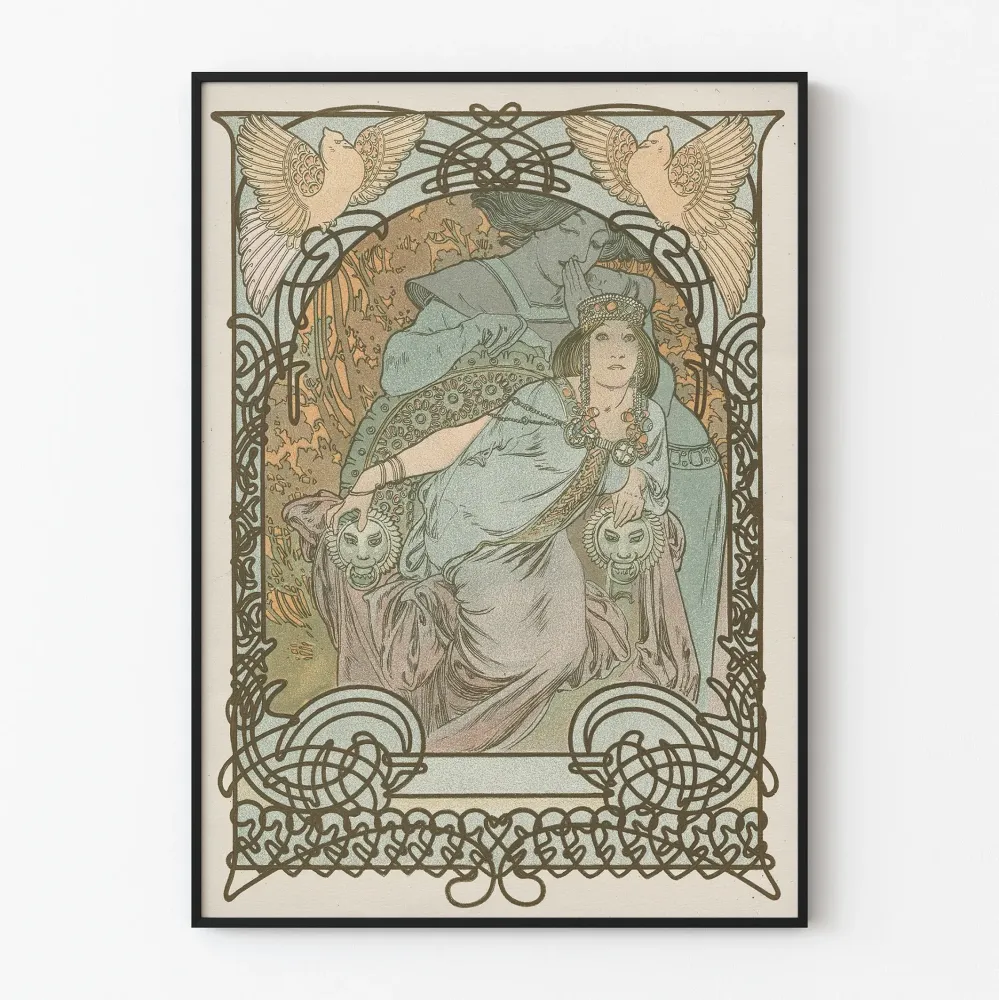 Plakat z secesją Prinzessin von Tripoli