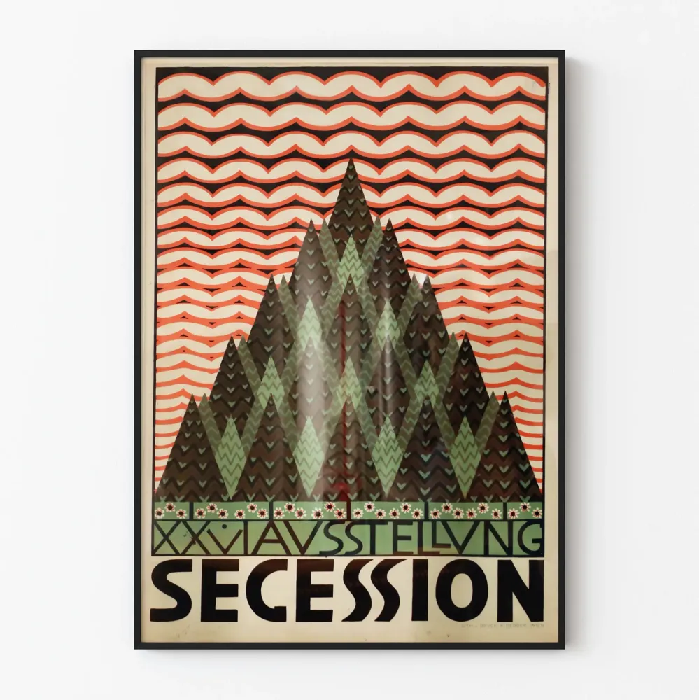 Plakat secesyjny Art Nouveau do dekoracji ścian