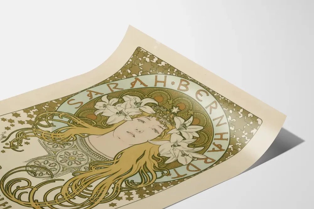 Plakat secesyjny w hołdzie Sarah Bernhardt