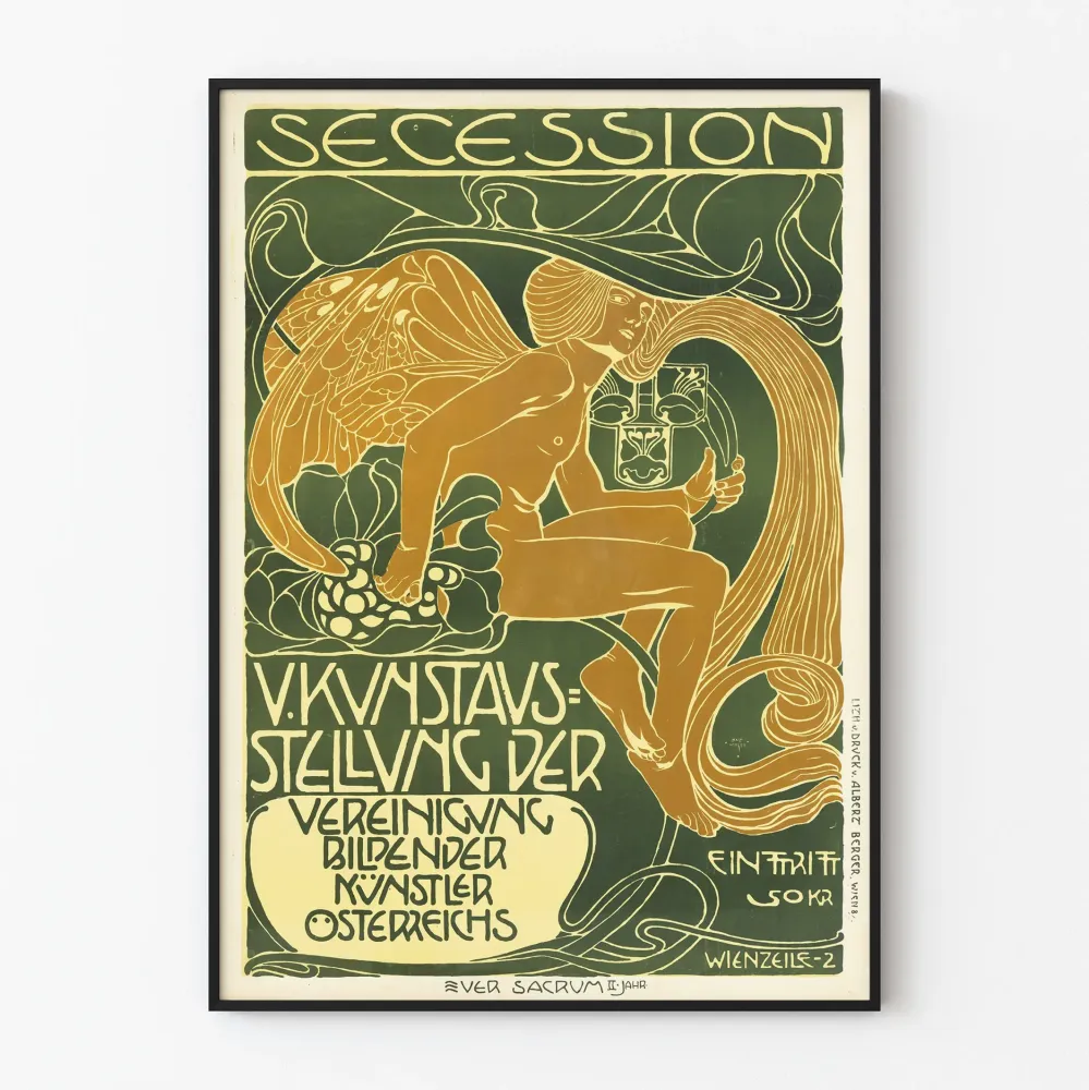 Plakat secesyjny na wystawę Secession