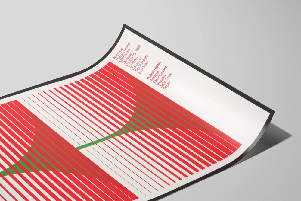 Plakat Seria Koncertowa Noonhour - Minimalistyczny Design Geometryczny