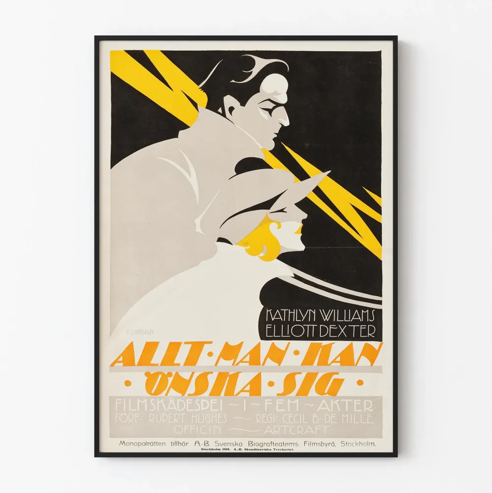 Plakat w stylu art déco z epoki vintage - Nie możemy mieć wszystkiego