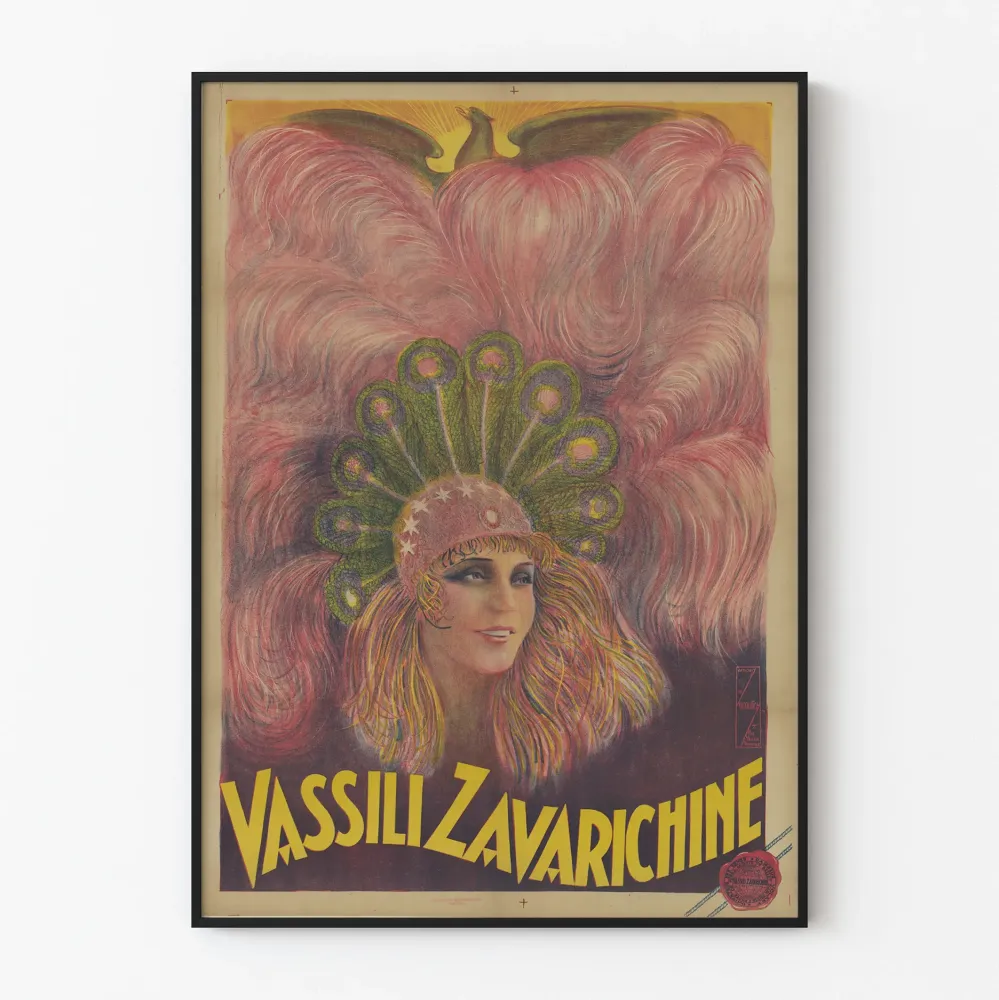 Plakat w stylu art déco w stylu Vassili Zavarichine