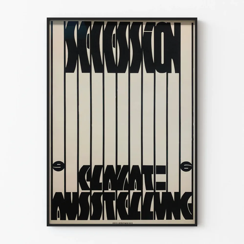 Plakat w stylu art déco na wystawę Secesji Wiedeńskiej