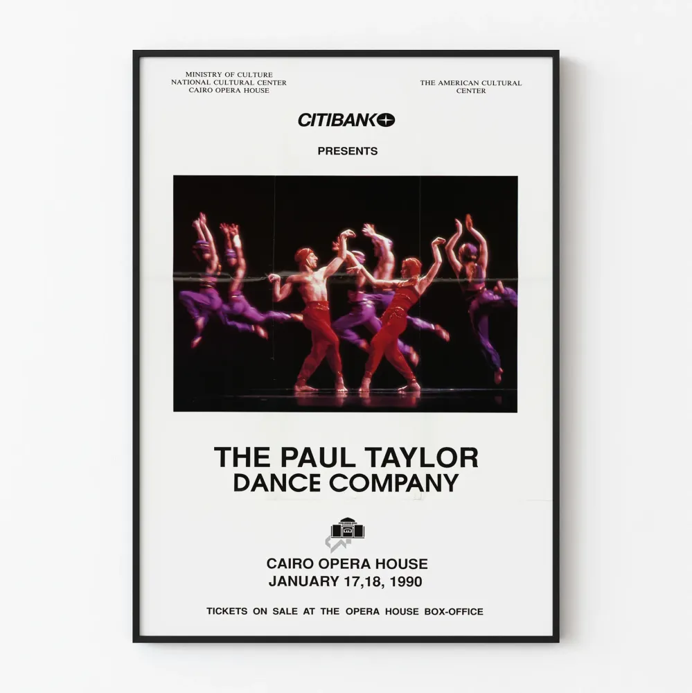Plakat Tańce Paul Taylor Dance Company w Kairskim Teatrze Operowym