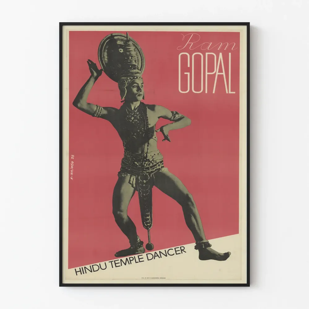Plakat Tancerz Świątynny Hinduski Ram Gopal