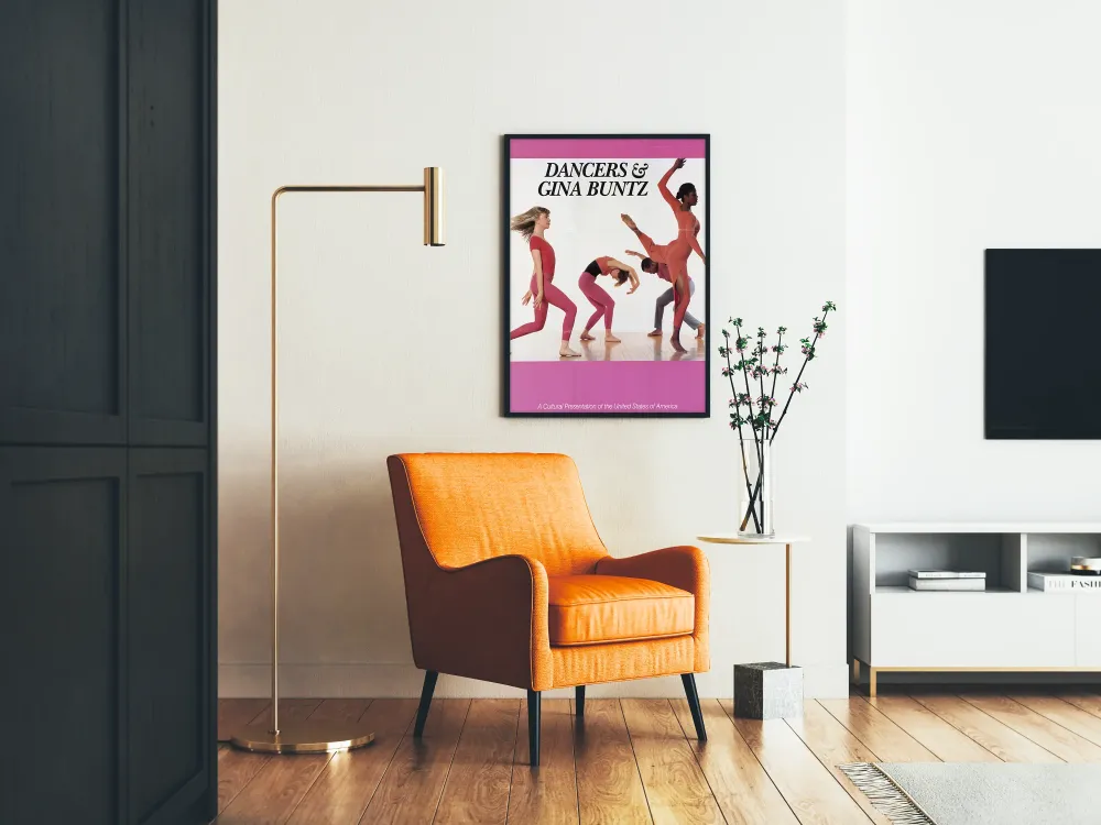 Plakat Tancerze w Ruchu autorstwa Giny Buntz