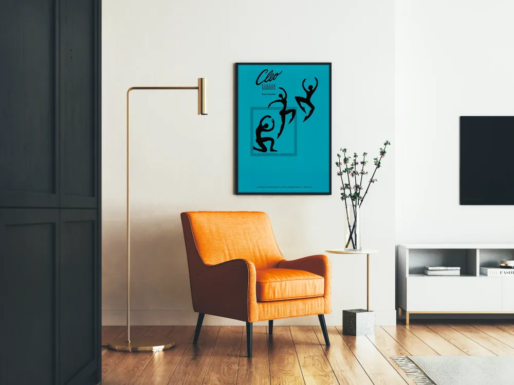 Plakat Taniec Zespół Cleo Parker Robinson w Czarnych Sylwetkach