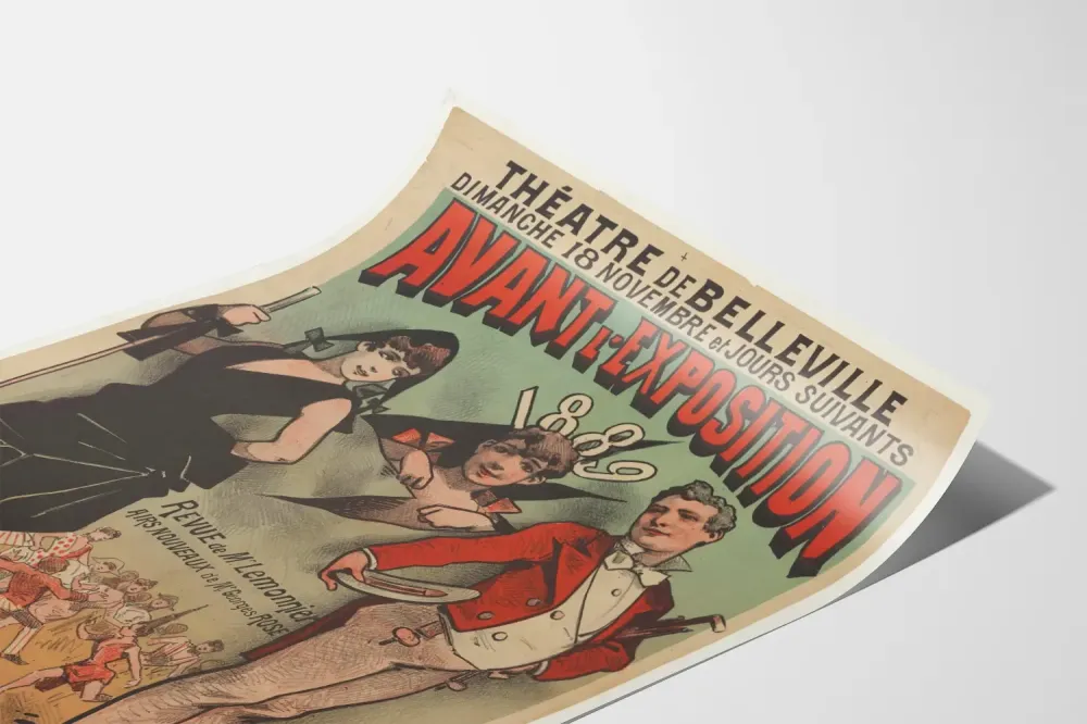 Plakat Teatr Belleville Przed Wystawą 1889