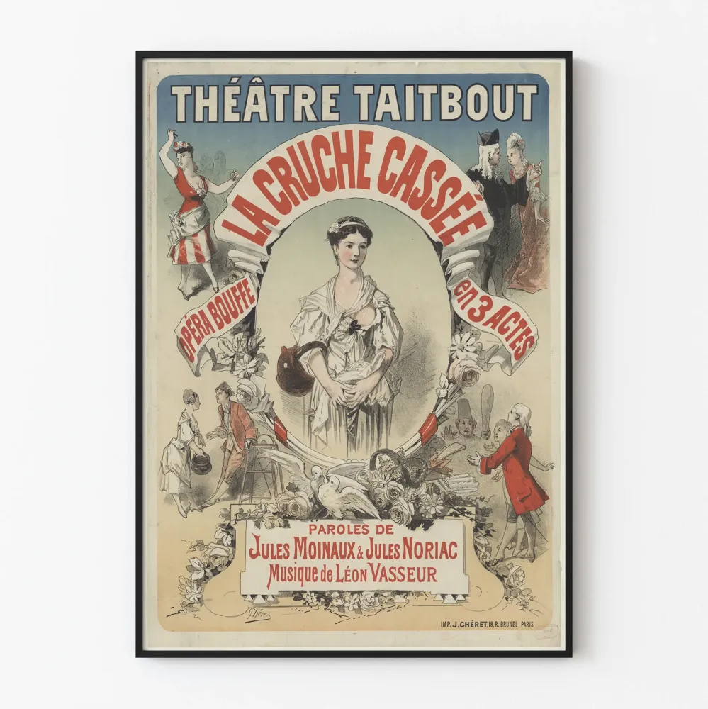 Plakat Teatr La Cruche Cassée - Opera komiczna w 3 aktach