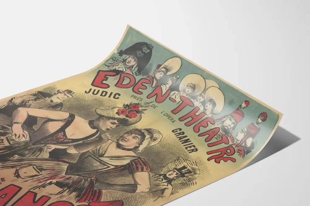 Plakat Teatr Eden-Teatr Pani Angot - Eden-Teatr Paryż