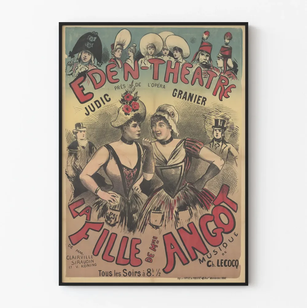 Plakat Teatr Eden-Teatr Pani Angot - Eden-Teatr Paryż