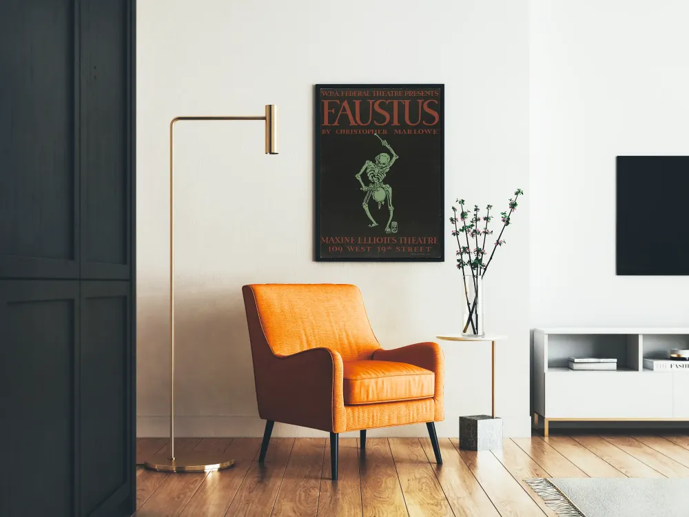 Plakat Teatr Faustus autorstwa Christophera Marlowe