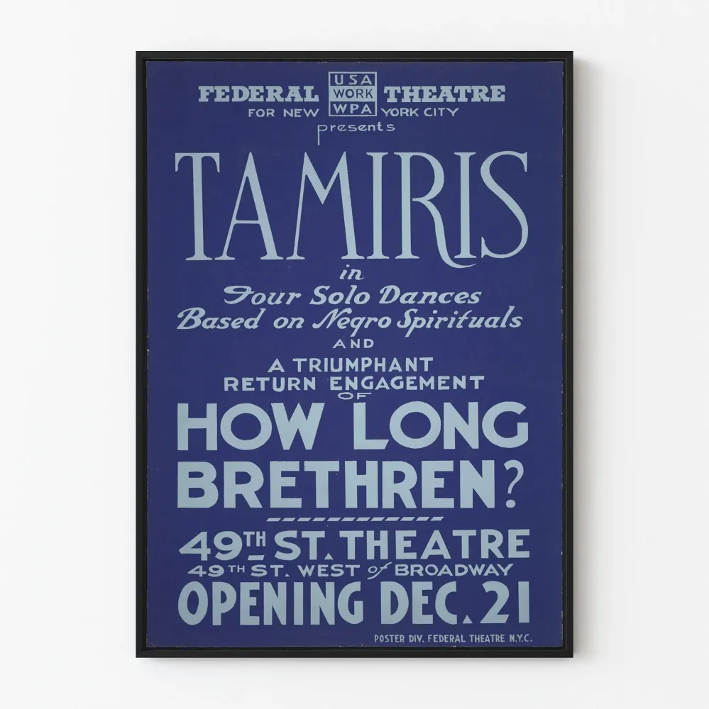 Plakat Teatr Federal - How Long Brethren, 49. Teatr St.