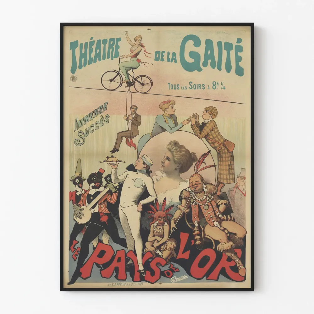 Plakat Teatr Gaîté - Kraina Złota
