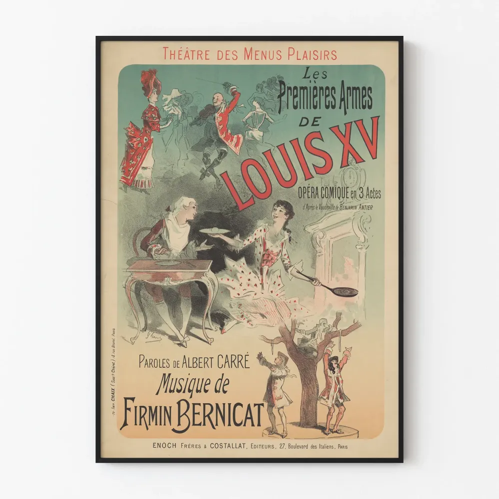 Plakat Teatr Menus Plaisirs - Pierwsze kroki Ludwika XV